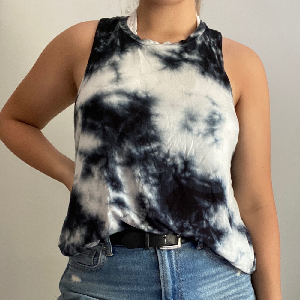 Tie-Dye American Eagle Summers Tank Top